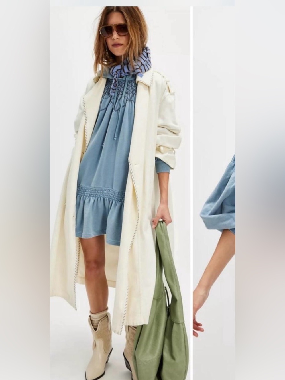172🌟Free People Marty
Smocked Mini Dress new